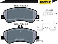 фото thumb №11, Textar 2486701 набор тормозных колодок тормозных, тормоза дисковые