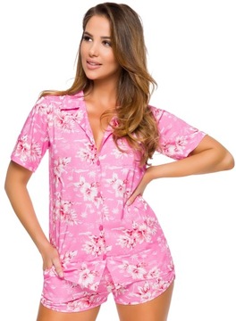 ГАВАЙСКАЯ ПИЖАМА ДЛЯ КОРМЯЩИХ, ХЛОПОК, XL