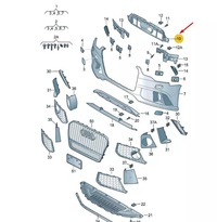 фото thumb №9, Audi rs6 c7 бампер передний верхний средний element замка 4g0807233d oem