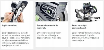 FESTOOL KAPEX KSC 60 EB-Basic АККУМУЛЯТОР ТОРЦОВОЙ ПИЛЫ.