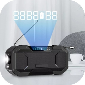 СОЛНЕЧНАЯ FM-РАДИО ЗАВОДНОЙ ФОНАРЬ ПИТАНИЕ БАНК USB SOS