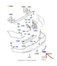 фото thumb №11, Відбивач правий задня ford galaxy mk3 2006-2015 оригінальний номер