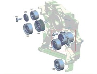 фото thumb №6, Натяжитель ремень оборудование mercedes a6512001870