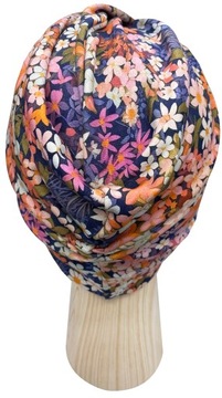 Шапка из хлопкового джерси Turban Twist с цветами