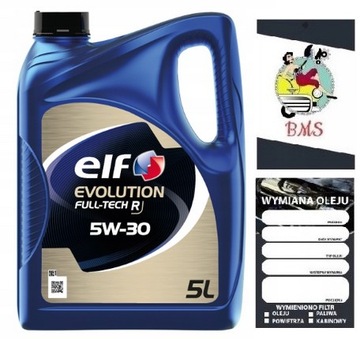 МОТОРНОЕ МАСЛО ELF FULL-TECH R 5W-30 + КОМПЛЕКТ ФИЛЬТРОВ FIAT FREEMONT 2.0JTD