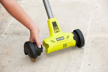 ЩЕТОЧНОЕ УСТРОЙСТВО RYOBI ДЛЯ ЧИСТКИ БРОТУШКИ И ШВОВ RY18PCA 115MM SOLO