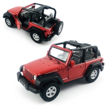 JEEP WRANGLER RUBICON МОДЕЛЬ WELLY 1:34 КРАСНЫЙ