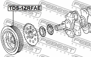 фото thumb №2, Febest tds-1zrfae колесо пасове, wał колінчастий