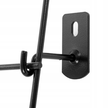 Krata Ogrodowa 65x170cm Metal Czarna - 4 Uchwyty