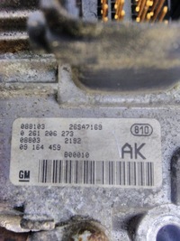 фото thumb №6, Opel agila a 1.0 16v бортовой компьютер блок управления двигателя 0261206273
