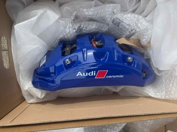 фото thumb №13, Audi rs4 rs5 суппорт зажимы перед ceramika тормозные колодки 8w0615107al 8w0615108al