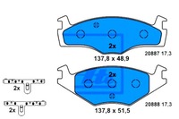 фото thumb №1, Ate тормозные колодки тормозные seat cordoba cordoba vario ib