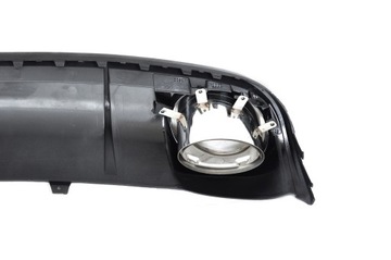 фото thumb №7, Спойлер бампера audi a4 b8 2008-2011 образец rs4 полный чёрный диффузор накладка