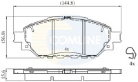 фото thumb №1, Тормозные колодки тормозные comline odp.044650k350 toyota hilux 15-