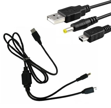 Кабель 2в1 для зарядки и подключения к ПК PSP Slim