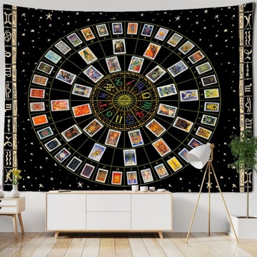 Gobelin 200x150 Mandala Tarot Tapestry Wall wisząc
