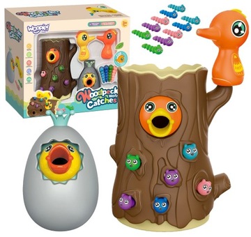 МАГНИТНАЯ ИГРА НАКОРМИ ПТИЦУ, ПОЙМАЙ ЧЕРВЯКА ВУПИ
