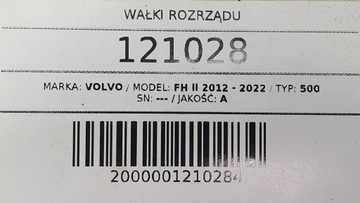 фото thumb №14, Вал распределительный вал клавиатура d13 k500 volvo fh13 ii 500 21110437 veb