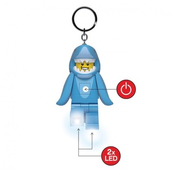 Brelok do kluczy LEGO Rekin z latarką