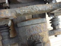 фото thumb №11, Суппорт тормозной + скоба левый задняя bmw 1 e87 e81 280mm 40/10 проверенный