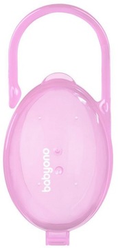 Babyono розовый контейнер для соски