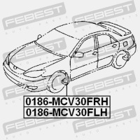 фото thumb №4, Бризковик передній правий febest 0186-mcv30frh