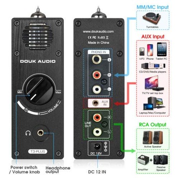 Ламповый предусилитель Douk Audio T3 Plus Mini 6A 2 MM/MC (2101)
