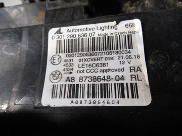 фото thumb №16, Bmw 2 f45 f46 lci рестайлінг повний led лампа права 8738648