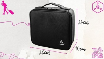 Большая дорожная косметичка с отделениями размера XXL.