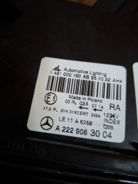 фото thumb №12, Mercedes s w222 фара передня led ніч vision 222 гібрид гібрид зчеплення