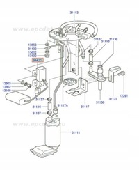 фото thumb №9, Датчик уровня топлива hyundai santamo 98-02 2.0