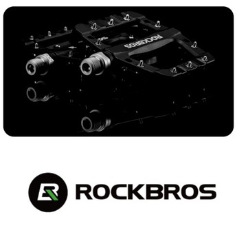 PEDAŁY PLATFORMOWE LEKKIE MTB nylon BLACK ROCKRBOS