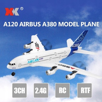 Модель самолета Wltoys XK A120 Airbus A380 3CH EPP