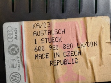 фото thumb №6, Volkswagen polo 2004 спідометр  / спідометр дизель 6q0920820l