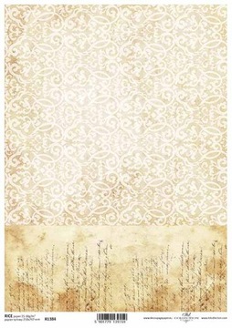 Papier ryżowy do decoupage R1384 A4 vintage pismo
