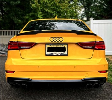 фото thumb №11, Спойлер спойлер na кришка багажника audi a3 8v sedan m4 стиль чорний блиск s3 rs3