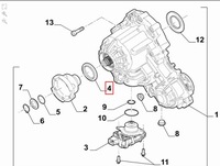 фото thumb №1, Прокладка мост передний alfa romeo giulia 2016- stelvio 2017-