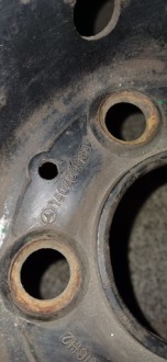 фото thumb №4, Mercedes w140 c140 диск стальной 5x112 7.5 et51 r16