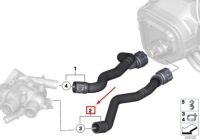 Патрубок випускний обігрівача mini clubman r55 64217609822 оригінальний Зі Шроту, фото thumb