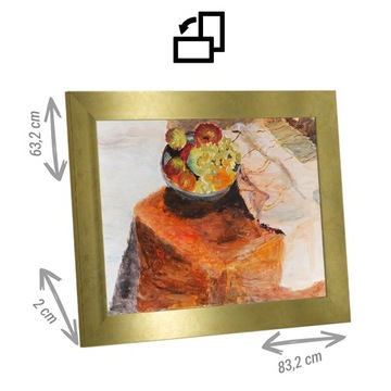 Фоторама Simple, арт, 50х70, цвет античного золота