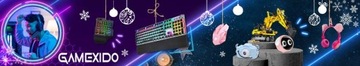Podświetlana Przewodowa Mysz LED GAMEXIDO Gamingowa RGB 6400DPI Czarna