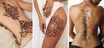 GOLECHA FARBA do Tatuażu tymczasowego MIX KOLORÓW Henna 7 szt x 25g