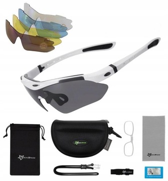 SunFields Bicycle Glasses - 5 UV -линзы