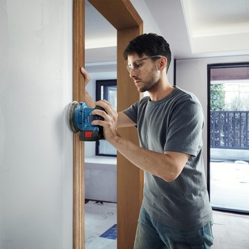 ЭКСЦЕНТРИЧЕСКАЯ КАЧЕСТВЕННАЯ ШЛИФОВАЛЬНАЯ МАШИНА BOSCH GEX 185-LI 18V аккумулятор + БЕСПЛАТНО!!!