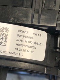 фото thumb №8, Перемикач комбінований vw skoda audi 5q0953507dl 5q0953513ag 5q0953549