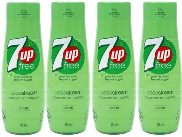 6x КОНЦЕНТРАТ СИРОПА 7up БЕСПЛАТНО ДЛЯ САТУРАТОРА SODASTREAM 9Л НАПИТКА с 440мл