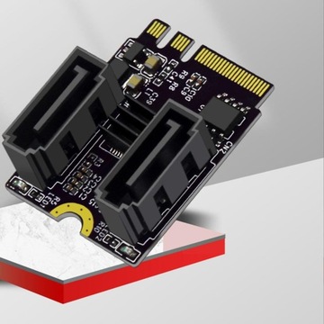 Конвертер M.2 в SATA, Pci-E 3.0 2 SATA III,