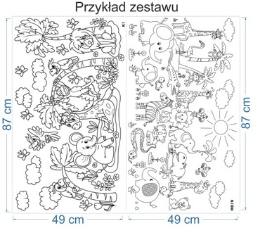 Большая большая раскраска, раскраски для детей, 2 шт.