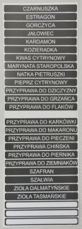 НАКЛЕЙКИ GRAFIT для специй PESTO подставка для специй
