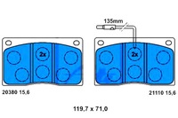 фото thumb №2, Ate тормозные колодки тормозные renault master i aston martin